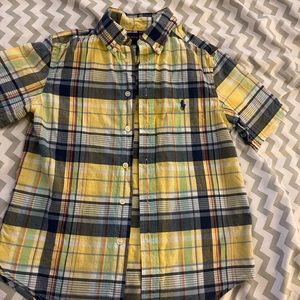 button down short sleeve shirt boys small 8